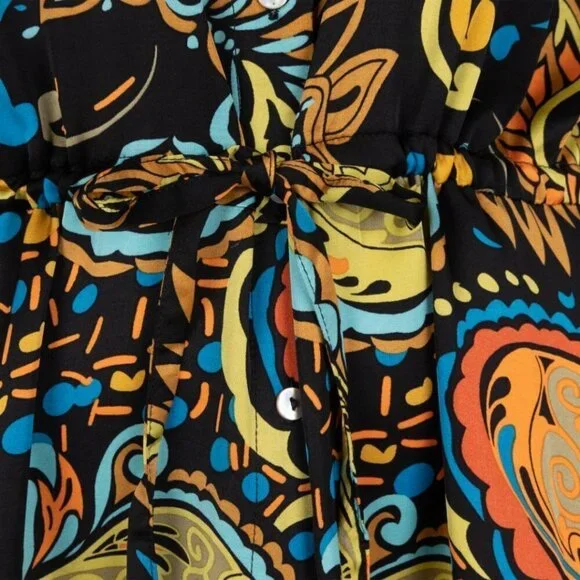 NWT ESQUALO Untamed Party Paisley Print Dress - Picture 9 of 9